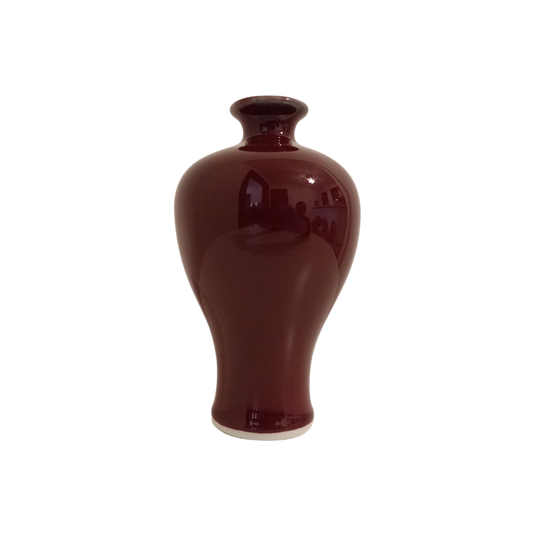 7' in. Vintage Chinese Sang De Boeuf Oxblood Vase